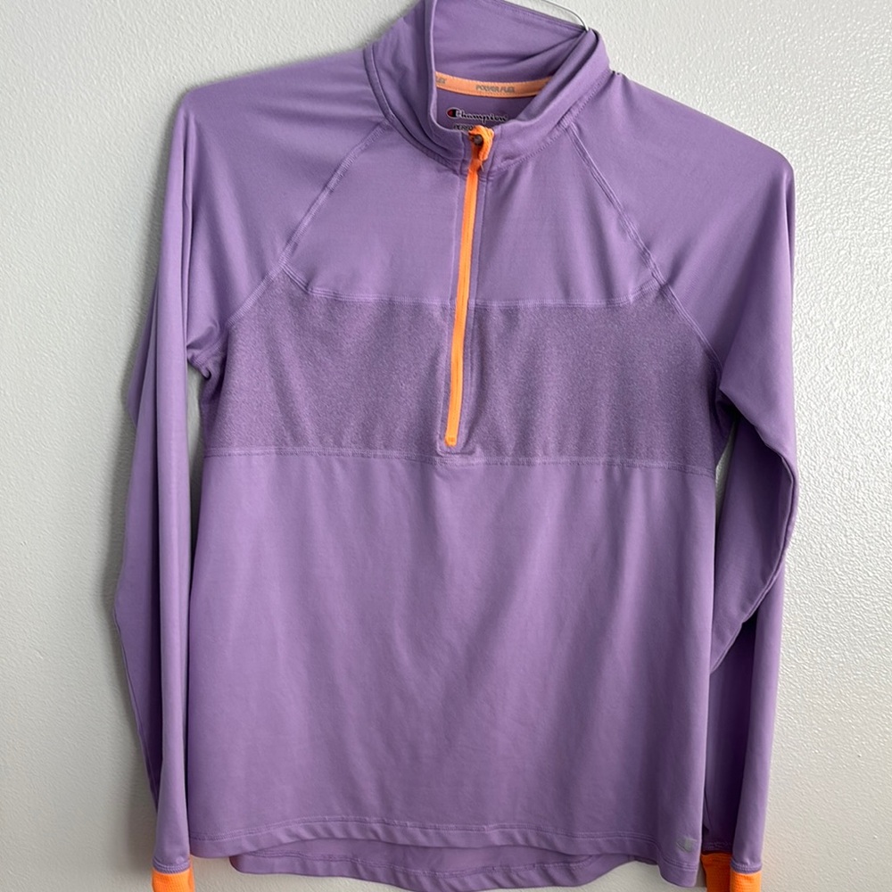 Athleta Purple Half-Zip Pullover